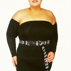 Little black dress Fishbone 3pc Set 18W 20W 22W